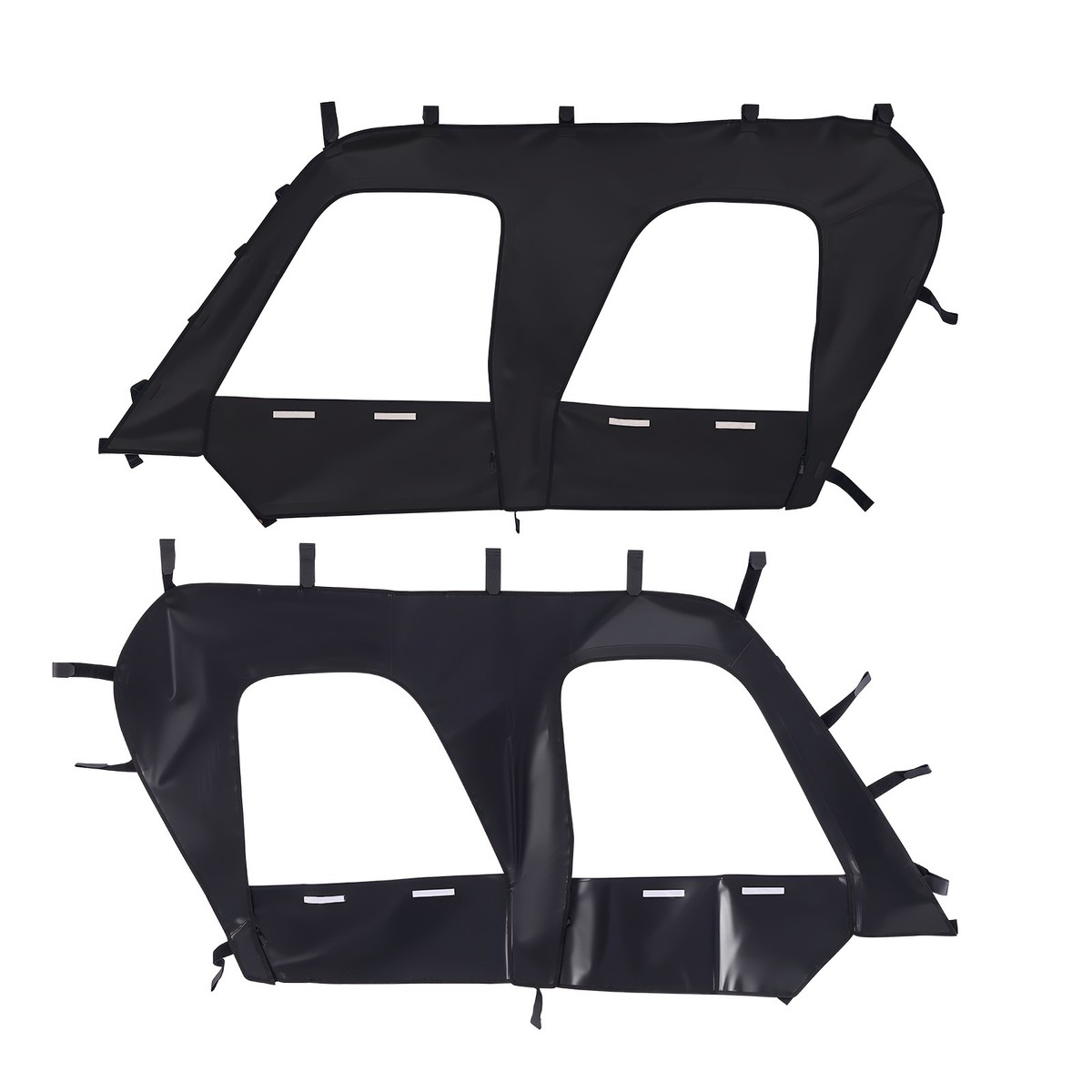 VEVOR UTV Cab Enclosure Upper Doors Set Zipper Enclosure for