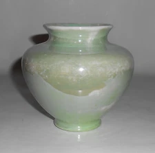 Fraunfelter China Porcelain Green Lustre Vase