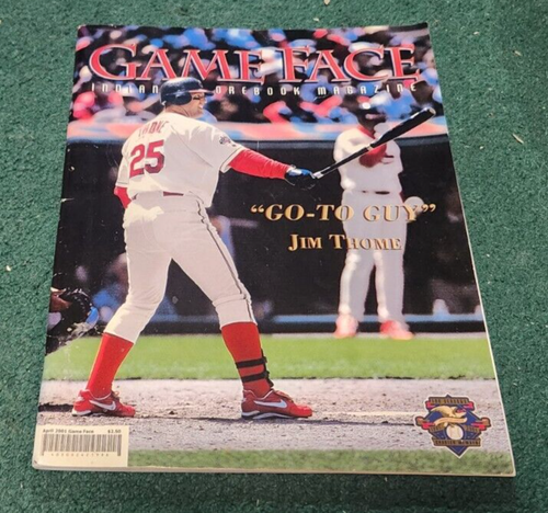 2001 April Cleveland Indians (Guardians) GAME FACE Magazin Jim Thome Cover