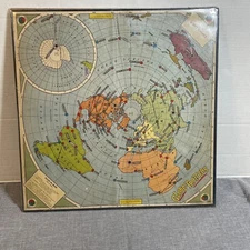 Board game (Board Only)1950 world traveler Globe trotters selchow & Righter -Art