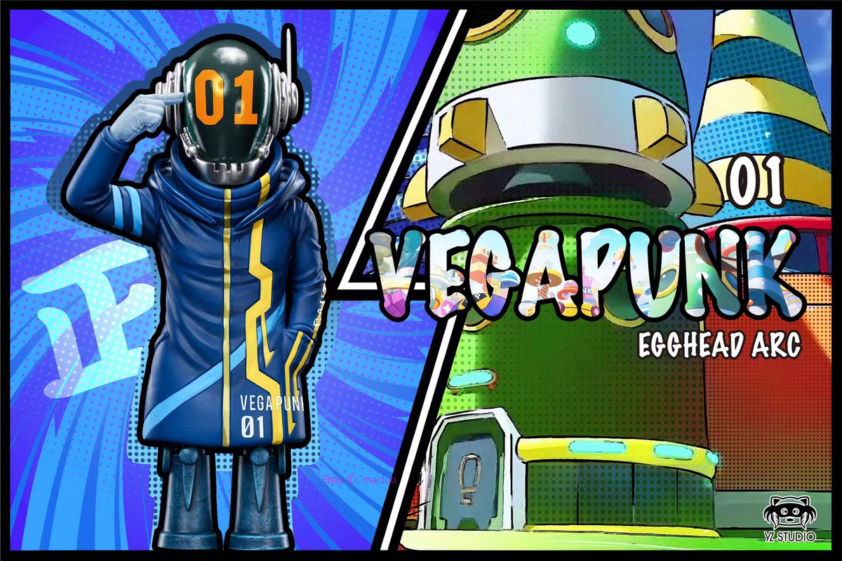 Shaka Vega Punk 01 Resin YZ Studio One Piece Figurine WCF