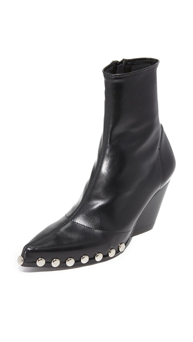 Jeffrey Campbell Walston Vegan Studded Booties Size 5 eBay
