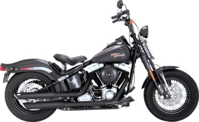Vance & Hines Twin Slash 3'' Mufflers 2007-09 Harley Softail Cross Bones FLSTSB