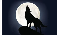 LONE WOLF Black Outdoor Living Garden Décor flag 90x150cm 3x5ft best banner&Flag