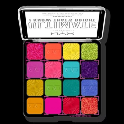 Nyx Profesional I know Thats Bright Eyeshadow Pallette