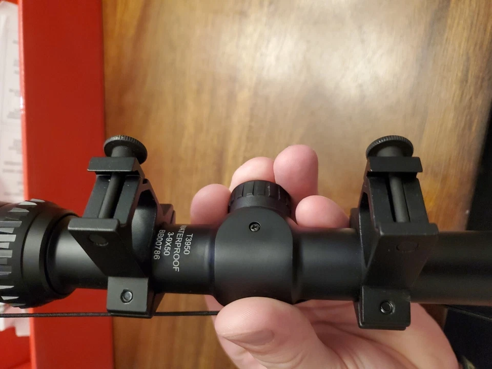 Tasco, mira telescópica, clase mundial, 3-9x50 mm, dúplex 30/30 con anillos, negro, mfg TWC3950 Foto 2 de 4