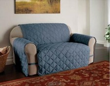 Ultimate Furniture Protector For Sofa Microfiber Blue Color Pet Dog Cat Cover