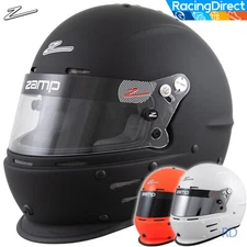 ZAMP - RZ-62 SA2020 Racing Helmet - Auto / Karting Snell - Black White Orange
