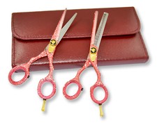 Professional Hairdressing Scissors Thinning Shears and Barber Hair Shears Set