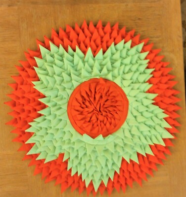 Circular Mat Decor Bangladesh Ethnic Craft #3 Price Lowered!