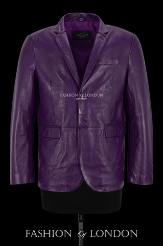 Men's Sports Blazer Classic Fit Italian Soft Lambskin Leather Milano Blazer Coat - Picture 6 of 29