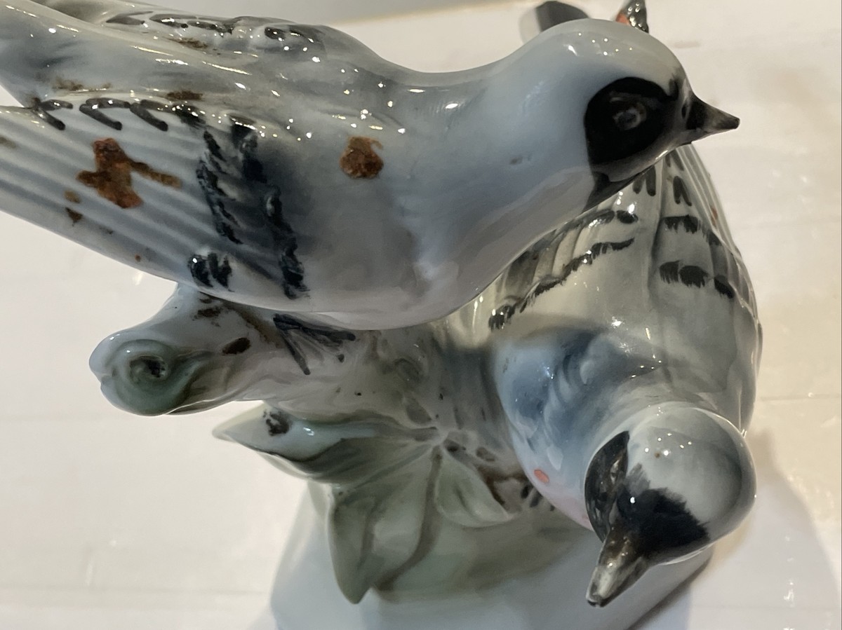 Vintage Gerold Porzellan Bavaria W German Porcelain Set of Birds
