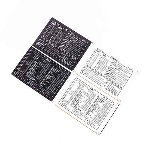 2Pcs Reference Keyboard Shortcut Sticker Adhesive For Windows Laptop Stickers