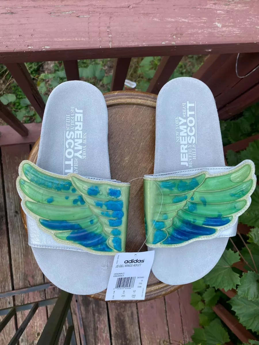 Taknemmelig Pil Abundantly US Size 8 Jeremy Scott Adidas GEL WINGS Adilette Pool Slides Sandals D65983  | eBay