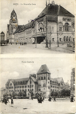 Metz - Der neue Bahnhof - Hauptpost