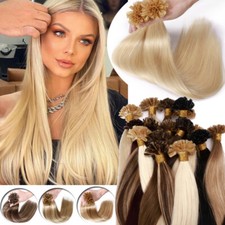 Nail U -Tip Pre- bonded 100% Human Hair Extensions Remy Diamonds 0.5g Bonds 100g