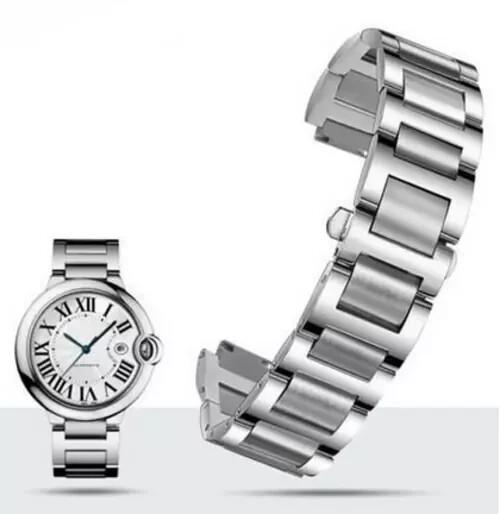 Stainless Steel Strap for Cartier Blue Balloon Watch 11x18mm