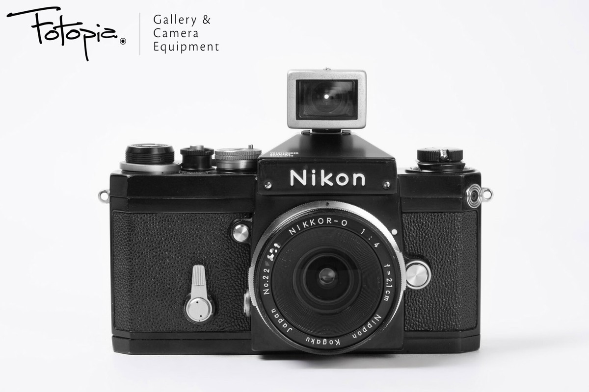 Nikon F - Black Paint with Nikkor-O 21mm F4 F Mount & extra (88-89