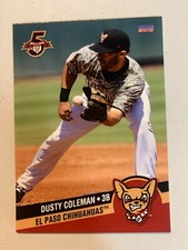 2019 Dusty Coleman Card El Paso Chihuahuas Team Card