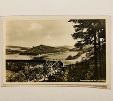 Aggertalsperre Derschlag Germany Lake Dam Reservoir RPPC Postcard Vintage   