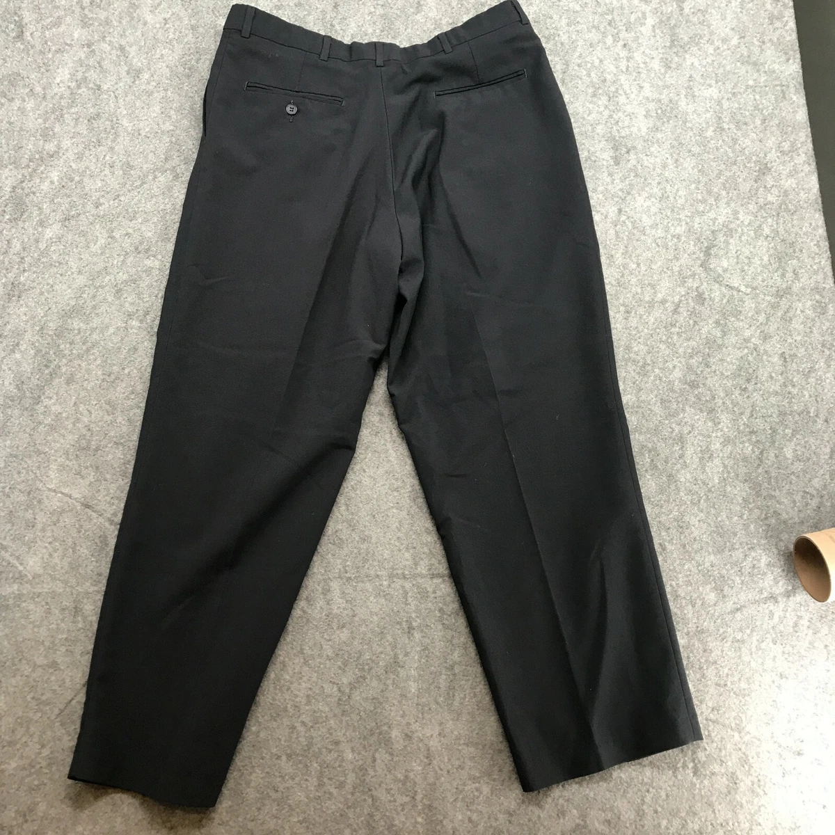 Levi s Traveler s Dress Pants Mens Size 36 x 30 Black Straight Pleated Front