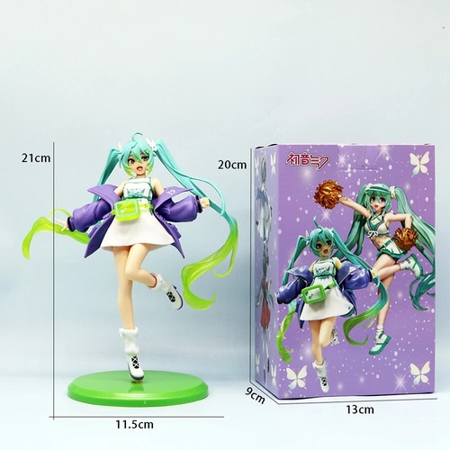 Modellino anime Hatsune Miku moda 19 cm abbigliamento casual action figure Miku - Foto 2 di 15