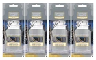 YANKEE CANDLE SINGLE PAPER 2D CAR JAR AIR FRESHENER  "Candlelit Cabin" Pack of 4