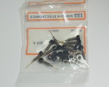 Lot of Ten Pomona Black Miniature Banana Jack With Wire Wrap Terminal 4022-0