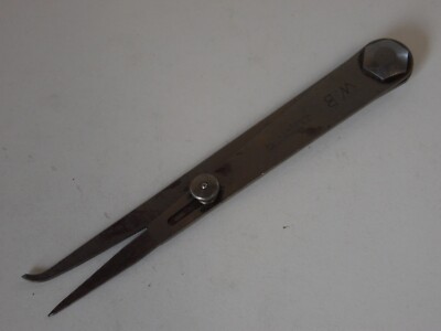 Vtg The L.S. Starrett Co Firm Joint Hermaphrodite Caliper Athol MA