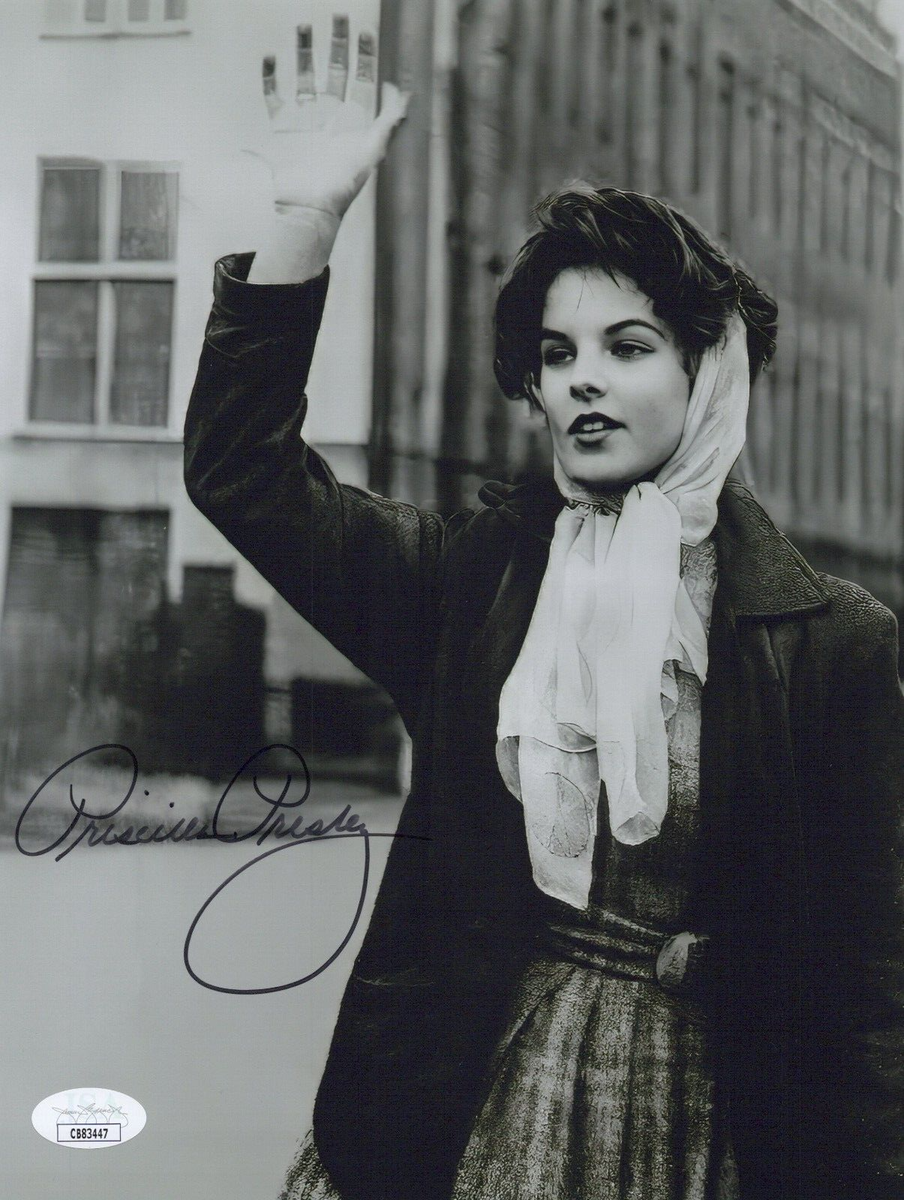 PRISCILLA PRESLEY Signed Priscilla & Elvis 8x10 Photo Autograph