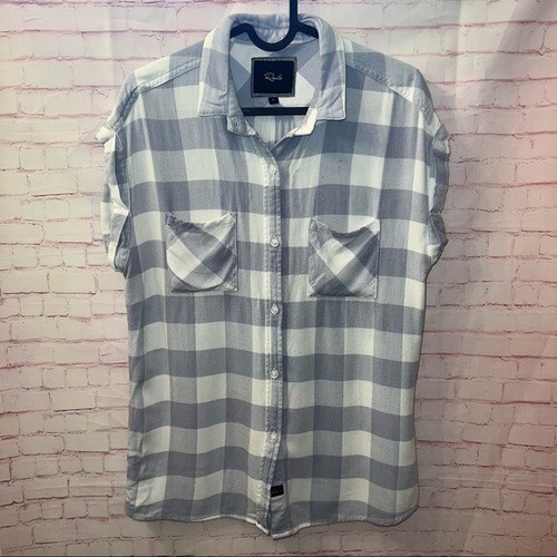 Top RAILS Gris Cuadrado Manga Corta S - Imagen 1 de 4