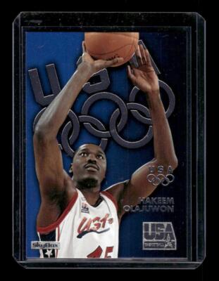 1996 SkyBox USA #S6 Hakeem Olajuwon Silver | eBay