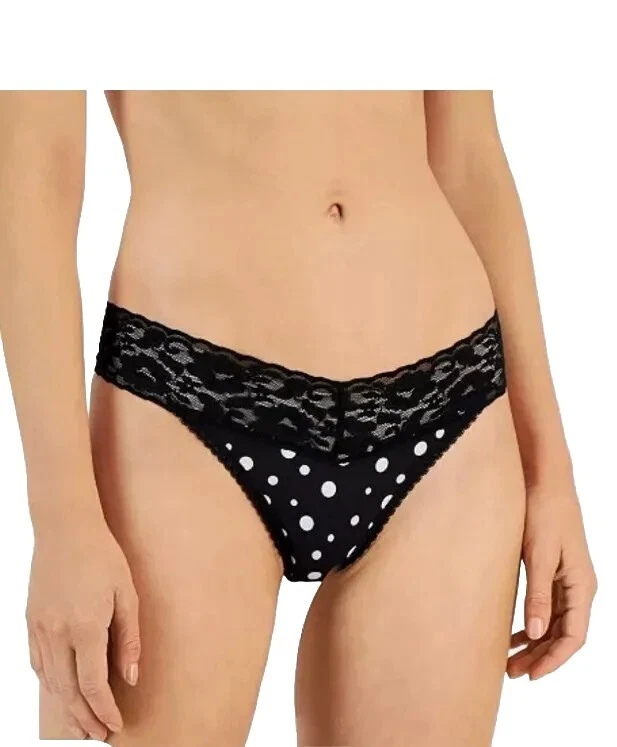 Tanga INC International Concepts ribete encaje liso lunares 2 piezas talla M Foto 2 de 4