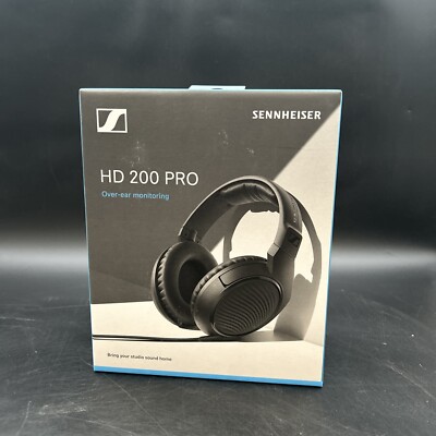 Sennheiser HD 200 PRO Headband Headphones Black for sale online