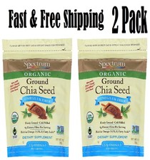 Spectrum Essentials Organic Ground Chia Seed, 10 Oz -2pk