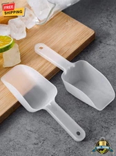 1 pc Clear Multifunction Ice Scoop - Durable PP Material for Home & Kitchen Use