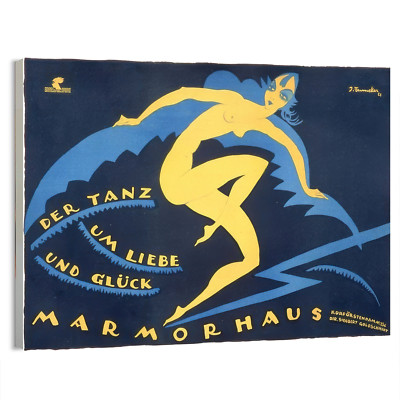 1921 The Dance of Love and Happiness Josef Fenneker Poster or Canvas Home Decor