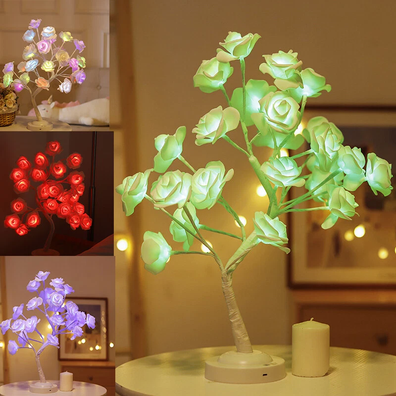 SDJMa Color Changing Light Up Rose Tree Lamp, Girls Gift, 40 OFF