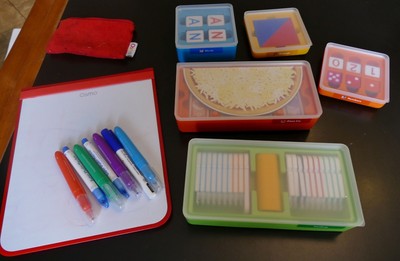 Osmo Genius Starter Pizza Coding Numbers Words Tangram White Board Markers Lot