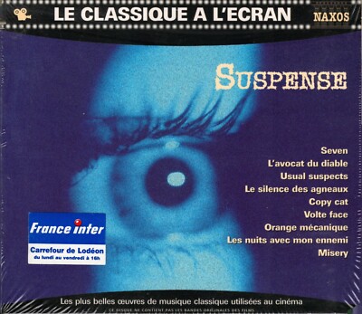 CD OST LE CLASSIQUE A L'ECRAN - SUSPENSE  CD ALBUM NAXOS / HNH DIGI /NEU! & OVP!