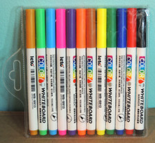 Whiteboard Markers / Dry Erase Markers - 12 Colors Fine Tip - Leto WB-8813