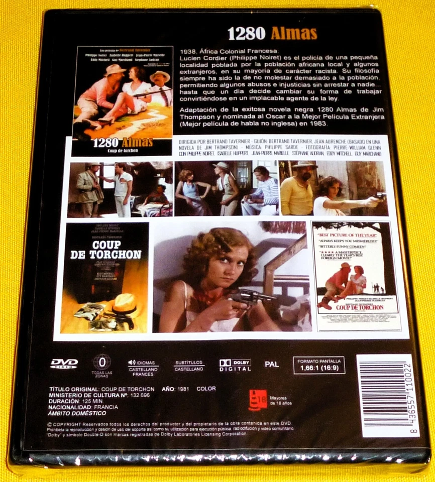 1280 ALMAS / Coup de torchon (DVD) Français . Español - Precintada . Scellé - Imagen 2 de 3