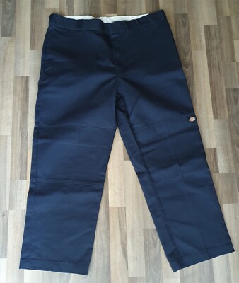 Dickies Arbeitshose Doppelknie Herren blau loose fit einfache Bundweite 53 cm