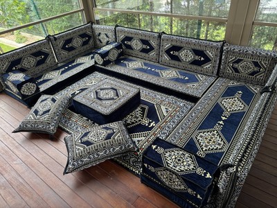 Ottoman Floor Seating Set   Traditional Turkish Cushions, Handmade Sofa