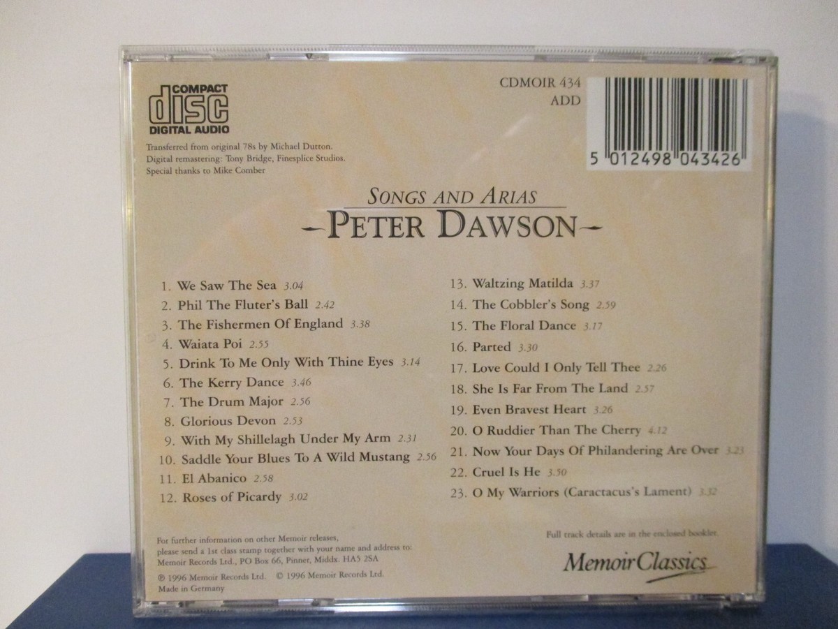 その他 Songs & Arias [CD] Peter Dawson - Songs and Arias - CD - MINT condition - E24