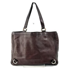 GUCCI Guccissima Shoulder Tote Bag Leather Abbey 170004 203419 Brown Authentic