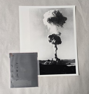 Vintage Atomic Bomb Operation Plumbbob Navy Photo & Negative