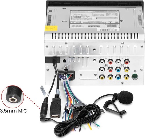 3.5mm Microphone Assembly Mic for Car Vehicle Head Unit Bluetooth Black - Picture 6 of 6