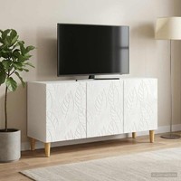 Tv-Schr?Nk 99 X 34,5 X 50 Cm Hochglanz Wei? Holzwerkstoff