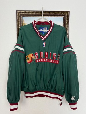 Vintage 90's Starter Seattle Sonics Supersonics Jacket NBA Bomber